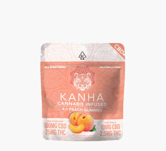 Kanha - KANHA 4:1 CBD Peach Gummies 10pk