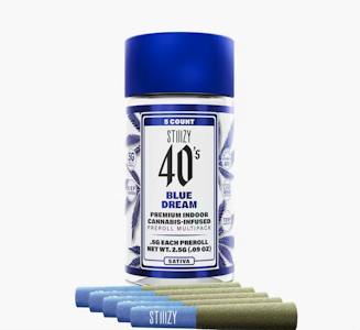 STIIIZY - STIIIZY 5PK Mini Blue Dream Infused Preroll Pack