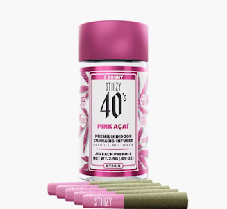 STIIIZY - STIIIZY 5PK Mini Pink Acai Infused Preroll Pack