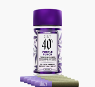 STIIIZY 2.5G Mini Purple Punch Infused Preroll Pack 5ct