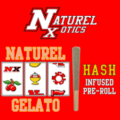 Natural Exotics | Hash Infused Preroll | Gelato | 1g