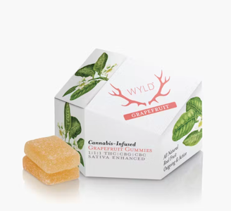 WYLD - WYLD 300mg 1:1:1 CBG Grapefruit Sativa Enhanced Gummies