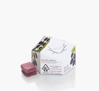 WYLD - WYLD 100mg Marionberry Indica Enhanced Gummies 10ct