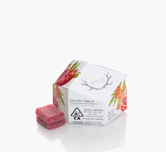 WYLD - WYLD 200mg 1:1 Pomegranate Enhanced Gummies