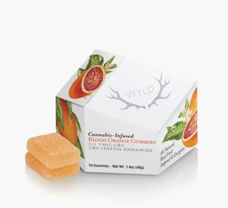 WYLD - WYLD 200mg 1:1 CBC Blood Orange Sativa Enhanced Gummies