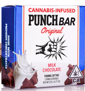 Punch - [Punch] Chocolate Bar - 100mg - Milk Chocolate (H)