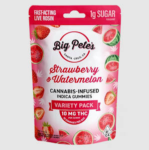 Big Pete's - Big Pete's - 100mg Gummies - Strawberry & Watermelon 