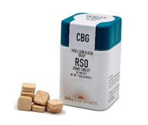 Emerald Bay Extracts | White CBG | 25mg : 40pk | RSO Full Spectrum Tablets | 1000mg