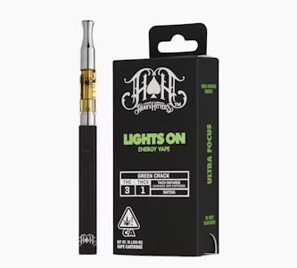 HEAVY HITTERS - Heavy Hitters | Green Crack 3:1 | Lights On | THC:THCV | Cartridge | 1g