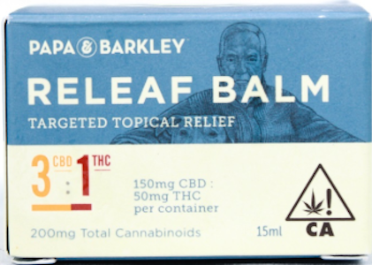 PAPA & BARKLEY - [Papa & Barkley] Balm 15ml - 180mg - Releaf 3:1 (CBD:THC)