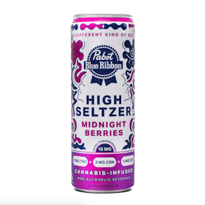 PABST BLUE RIBBON - Pabst Blue Ribbon 15mg Midnight Berries Nighttime Infused Seltzer Single