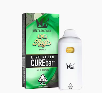 WEST COAST CURE - West Coast Cure - OG Kush - 1g Live Resin CUREbar Disposable