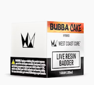 West Coast Cure - Bubba Cake - 1g Live Resin Badder