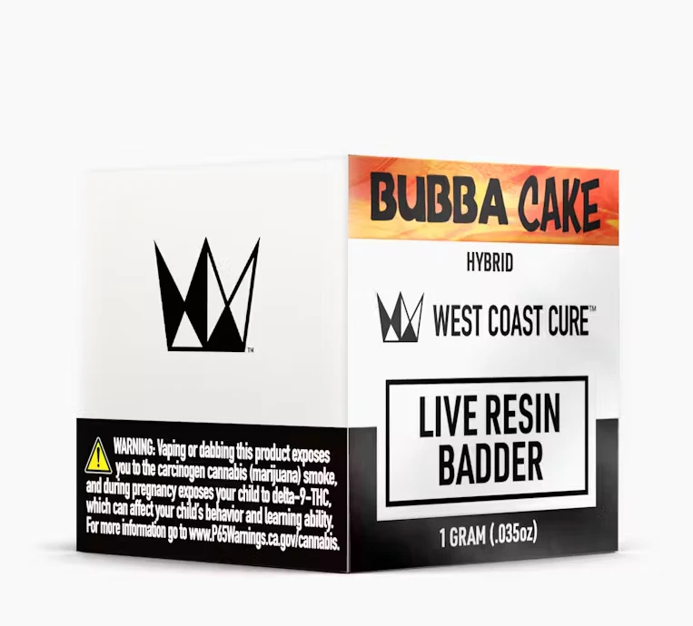 West Coast Cure - West Coast Cure - Bubba Cake - 1g Live Resin Badder Main Image