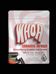 WHOA - WHOA | Strawberry Cookies and Cream Chocolate Bite | 100mg
