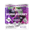 Dime Industries | Huckleberry 1:1:1 | Balanced Line | CBN:CBD:THC | Fruit Gummies 2pk | 30mg
