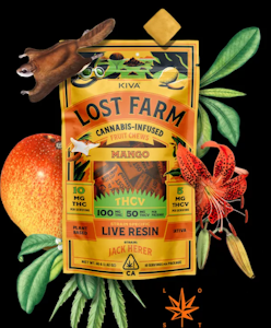 Lost Farms - Lost Farm Chews - Mango Jack Herer - Live Resin - 100mg
