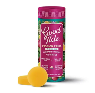 GOOD TIDE - Good Tide - 100mg 1:1:1 THC:CBD:CBN Gummies - Passion Fruit