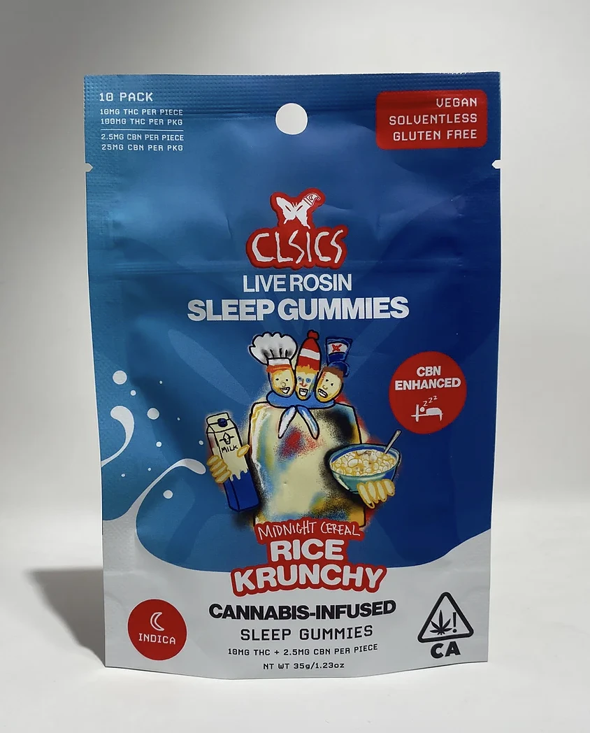 CLSICS - CLSICS | Midnight Cereal Rice Krunchy | Live Rosin CBN Sleep Gummies | 100mg Main Image