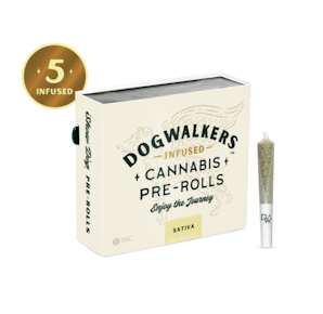 Dogwalkers | East Coast Sour Diesel Infused | 5pk/2.25g