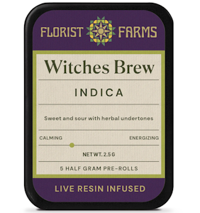 FLORIST FARMS - Witches Brew .5g Live Resin Infused Prerolls 5 Pack | Florist Farms