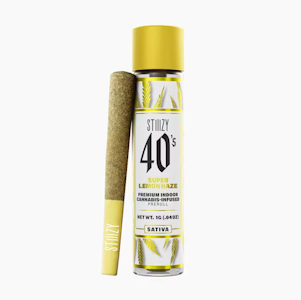 STIIIZY - STIIIZY - 40's - Super Lemon Haze - Infused Preroll - 1g