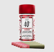 Stiiizy - 40's - Strawberry Cough - Infused Preroll Packs - 5pk - 2.5g