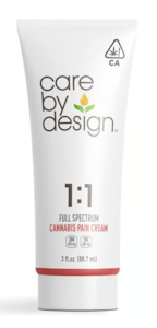 CARE BY DESIGN - Care By Design 1:1 Full Spectrum CBD Joint and Muscle Cream - 3oz