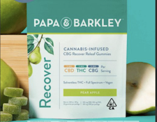 Papa & Barkley - Pear Apple - Recover Gummies - 100mgTHC/CBG/CBD - 20pk