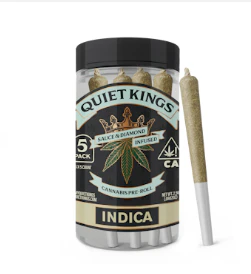 Quiet Kings - Quiet Kings | Blueberry Pancake | Sauce & Diamond Infused Pre-Roll 5pk | 2.5g Main Image