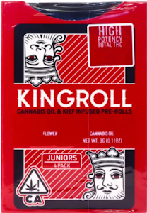 KING ROLL - [Kingroll Jr] Infused Preroll 4 Pack - 3g - Blue Dream x Maui Wowie (S)