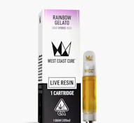 WEST COAST CURE 1G Rainbow Gelato Live Resin Cartridge CurePen