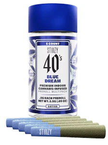 STIIIZY - Stiiizy | Blue Dream infused mini preroll 5-pack 2.5g total | 41.12% THC