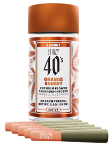 STIIIZY - Stiiizy | Orange Sunset - .5G 40's Infused Preroll 5 Pack