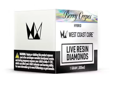 WEST COAST CURE - WCC Diamonds 1g - Berry Crepes 79%