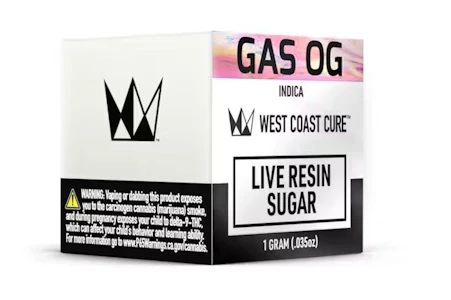 WEST COAST CURE - WCC Live Resin Sugar 1g - Gas OG 81%