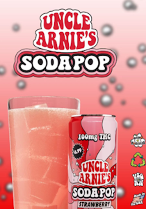 UNCLE ARNIE'S - Uncle Arnies Soda 100mg Strawberry