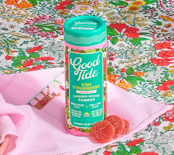 Good Tide Rosin Gummies Kiwi Strawberry CBD:CBG 1:1