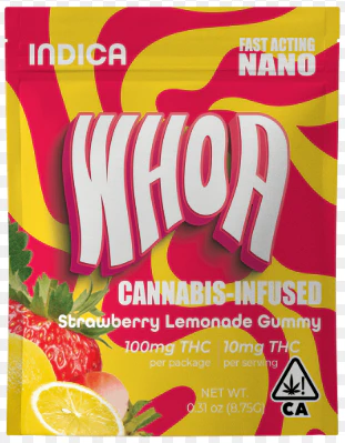 Raw Garden - Whoa - Edible - Single - Strawberry Lemonade - 100MG Main Image