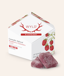 WYLD - Raspberry Sativa Enhanced Gummies | 10ct 100mg Total  | TAX INCLD