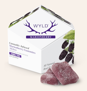 WYLD - Marionberry Indica Enhanced Gummies | 10pc 100mg Total | TAXES INCLUDED