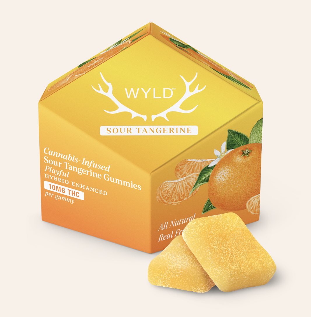 Sour Tangerine Hybrid Enhanced Gummies | 10ct 100mg Total | TAXES INCLUDED