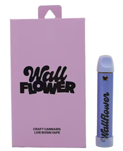 WALLFLOWER - Wallflower - Deep Fried Ice Cream .5G Live Rosin Disposable