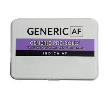 GENERIC AF - Generic Pre-Rolls | indica AF | 0.5g Ea. | 5-Pack