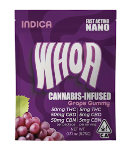 WHOA - WHOA | Grape | 1:1:1 CBN:CBD:THC | Single Gummy | 50mg