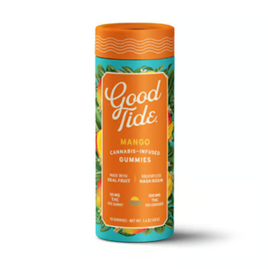 GOOD TIDE - Good Tide - 100mg - 10ct Hash Rosin Gummies - Mango
