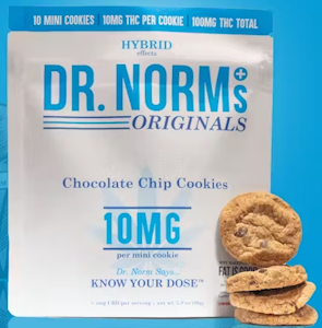 DR. NORM'S - [Dr. Norm's] THC Cookies - 100mg - Chocolate Chip (H)