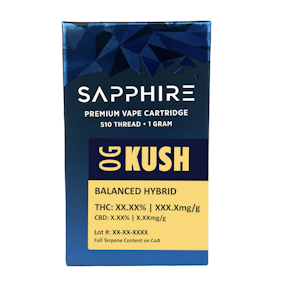 Sapphire - OG Kush - 1g 510 Vape