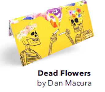 ZZZ - ZZZ's "Dead Flowers" - King Size Rolling Papers + Tips