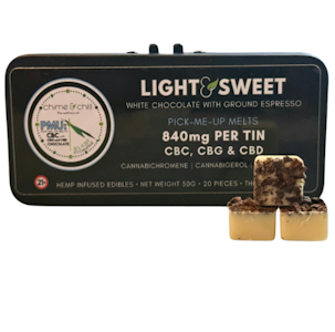 CHIME & CHILL - Chime & Chill | Edibles | Chocolate - Light & Sweet Pick Me Up Melts | 840mg